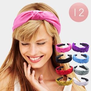 Solid Knot Headband (W/ Mask Holder)